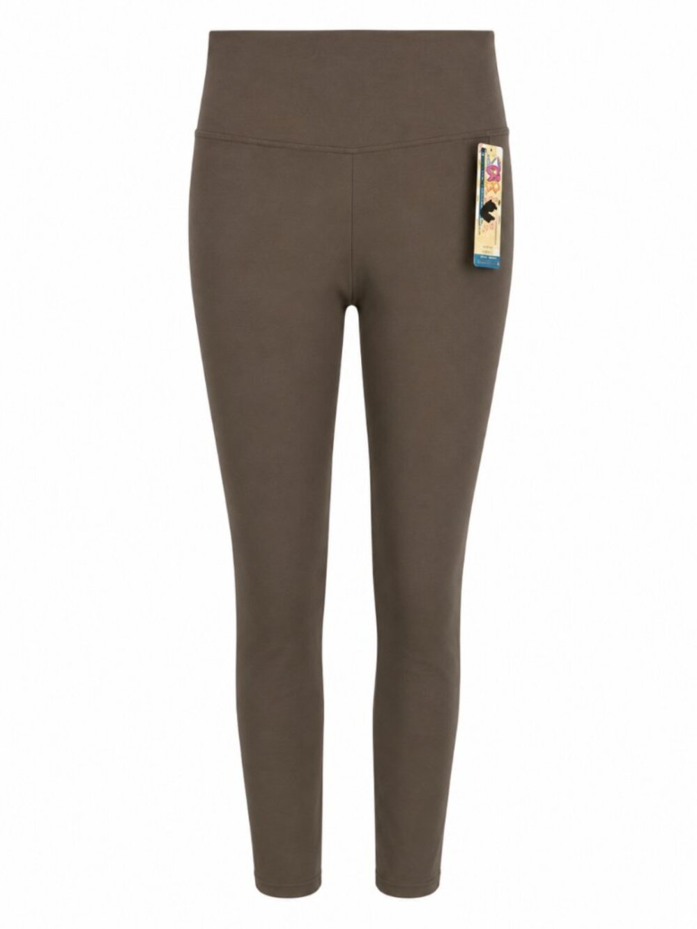 STAR By SPANX Dress To Slimpress Taupe Zip Ankle Leggings L NWT